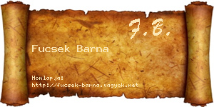 Fucsek Barna névjegykártya